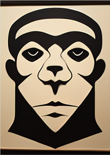 Nome do produtoPoster Macaco Tribal 4