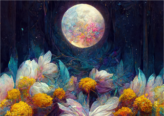 Poster Lua de Flores