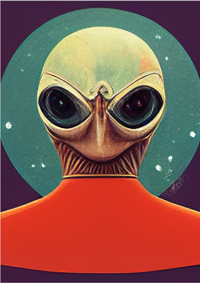 Nome do produto: Poster Space Alien 1
