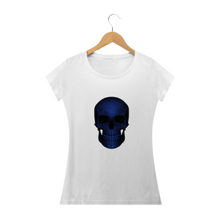 Nome do produtoCamiseta Baby Long Caveira Azul