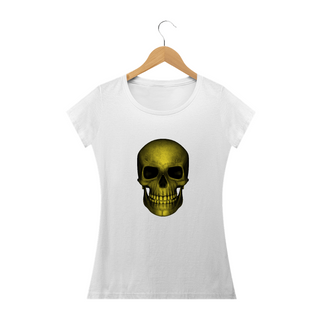 Nome do produtoCamiseta Baby Long Caveira Amarela