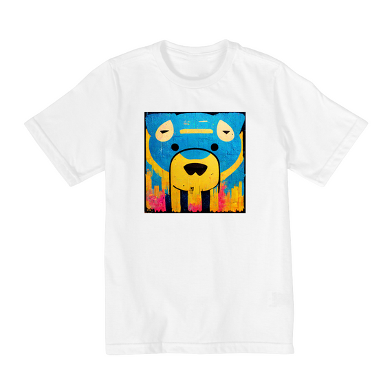 Camiseta infantil Urso Graffitti