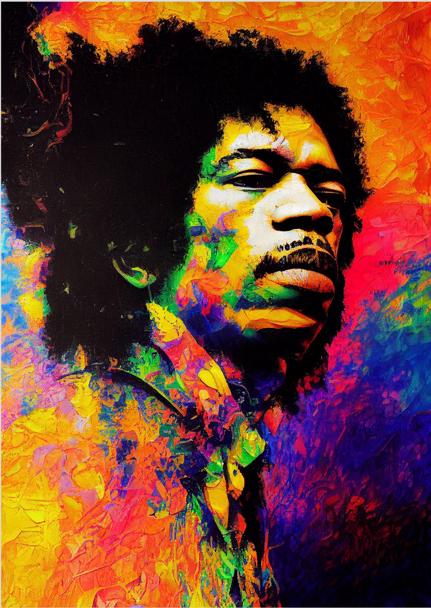 Nome do produto: Poster Rock Jimi Hendrix