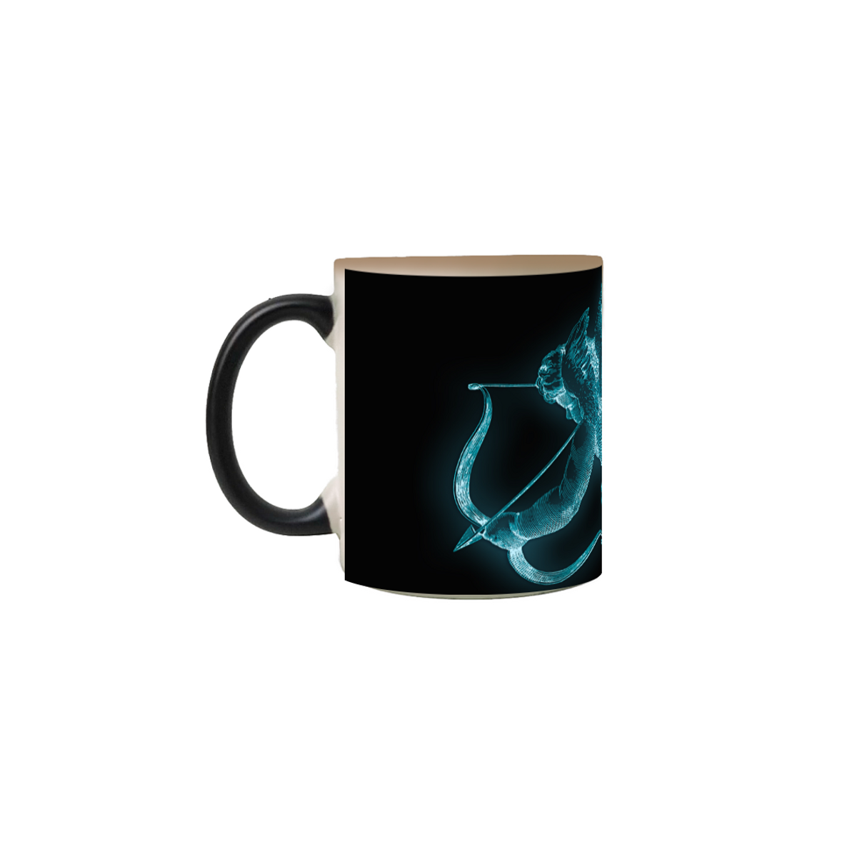 Nome do produto: Caneca Cupido Azul Neon