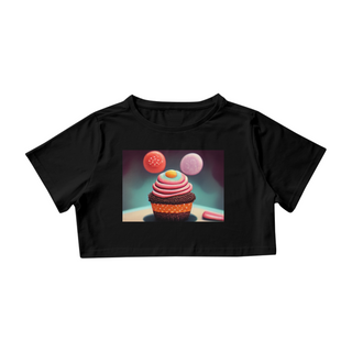 Camiseta Cropped Cupcake 2