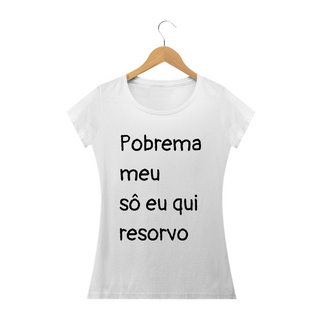 T-shirt Feminina Branca e Colorida (letra preta) 