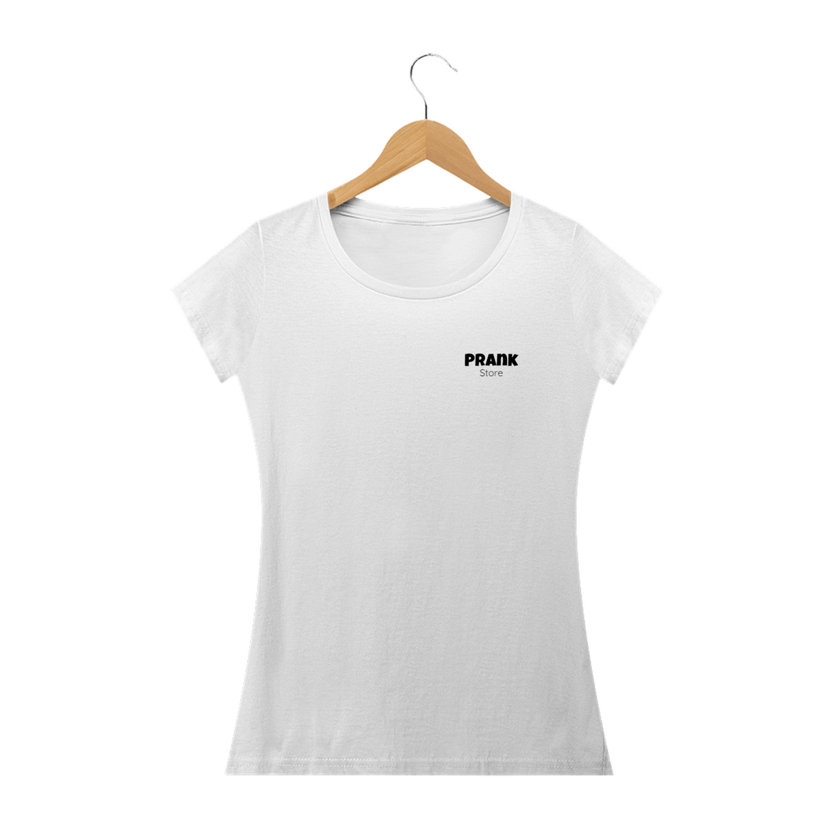 Nome do produto: T-shirt Feminina Branca e Colorida (letra preta) Prank Store
