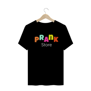 T-shirt Masculina Preta e Colorida (letra colorida) Prank Store 