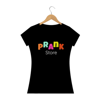 T-shirt Feminina Preta e Colorida (letra colorida) Prank Store