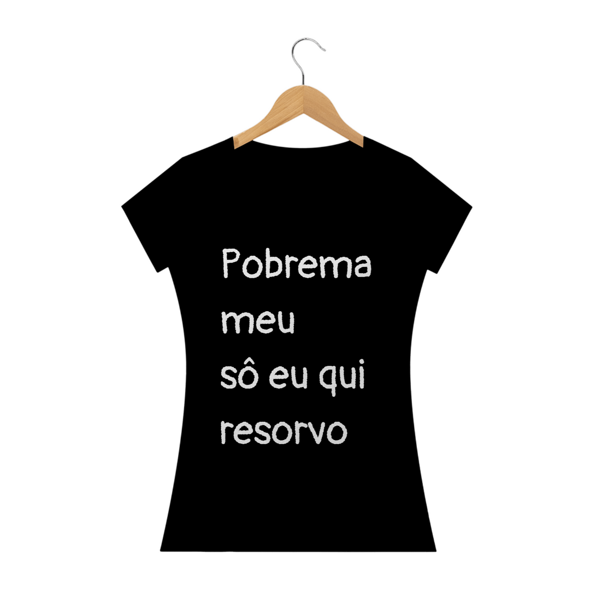 Nome do produto: T-shirt Feminina Preta e Colorida (letra branca) \