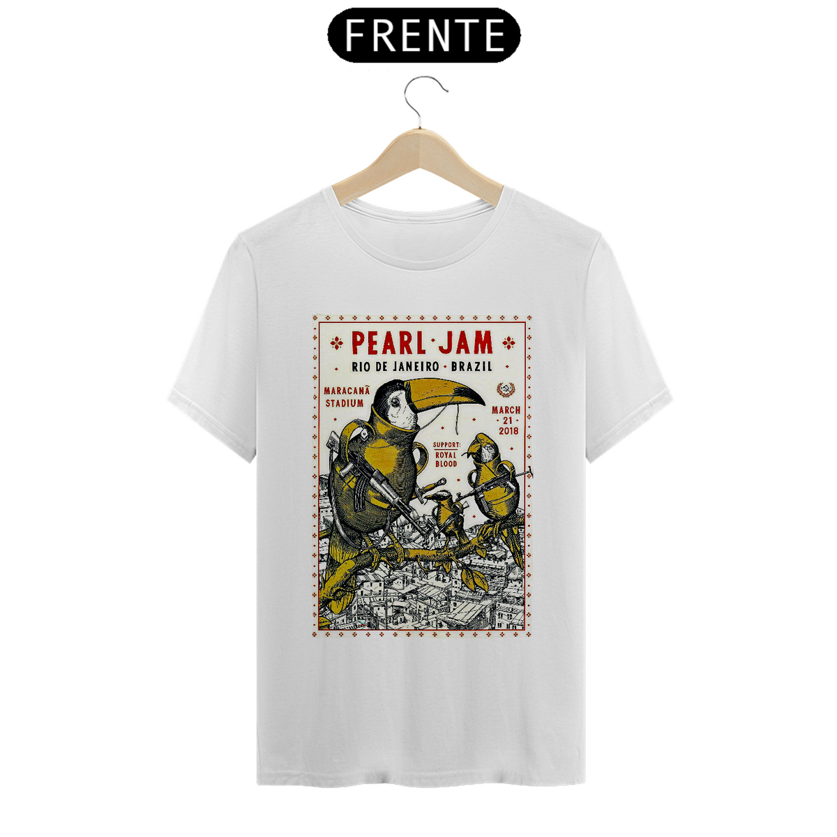 Nome do produto: Pearl Jam RJ 2018 Prime