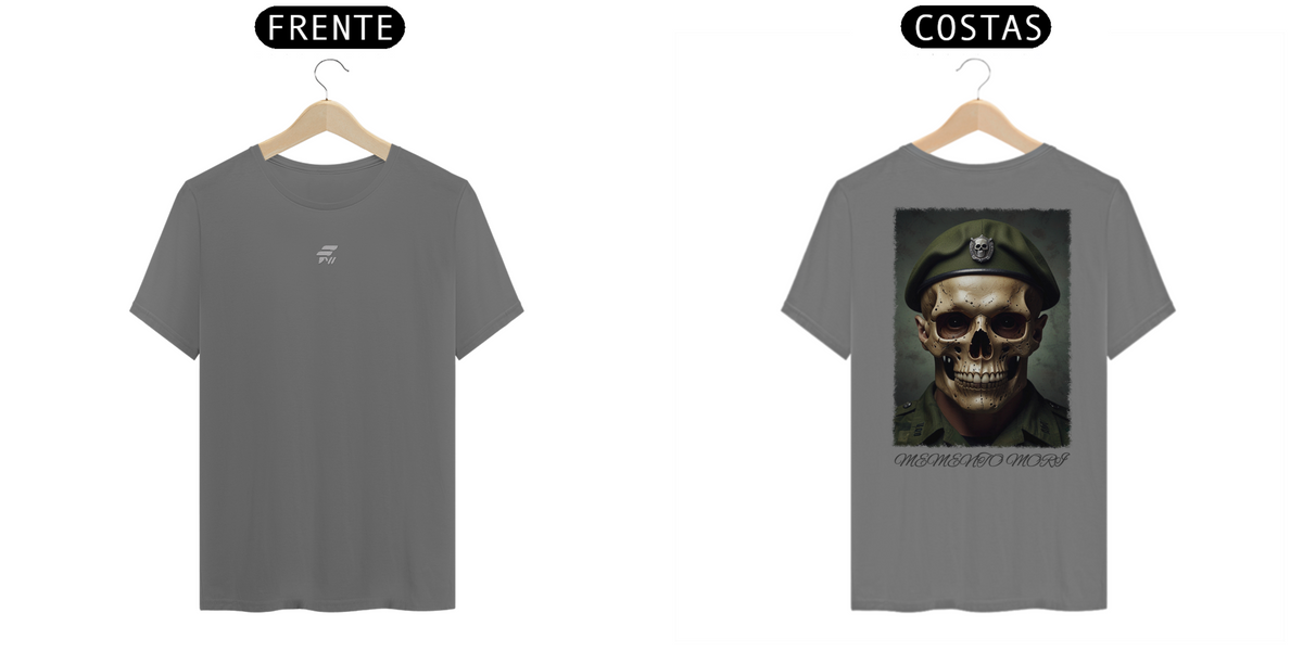 Nome do produto: Camisa Estonada Memento Mori Boina verde