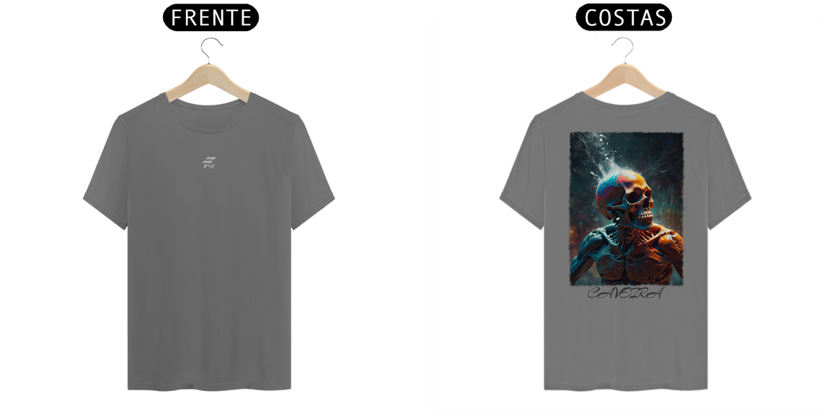 Nome do produto: Camisa Estonada Caveira Arte 01