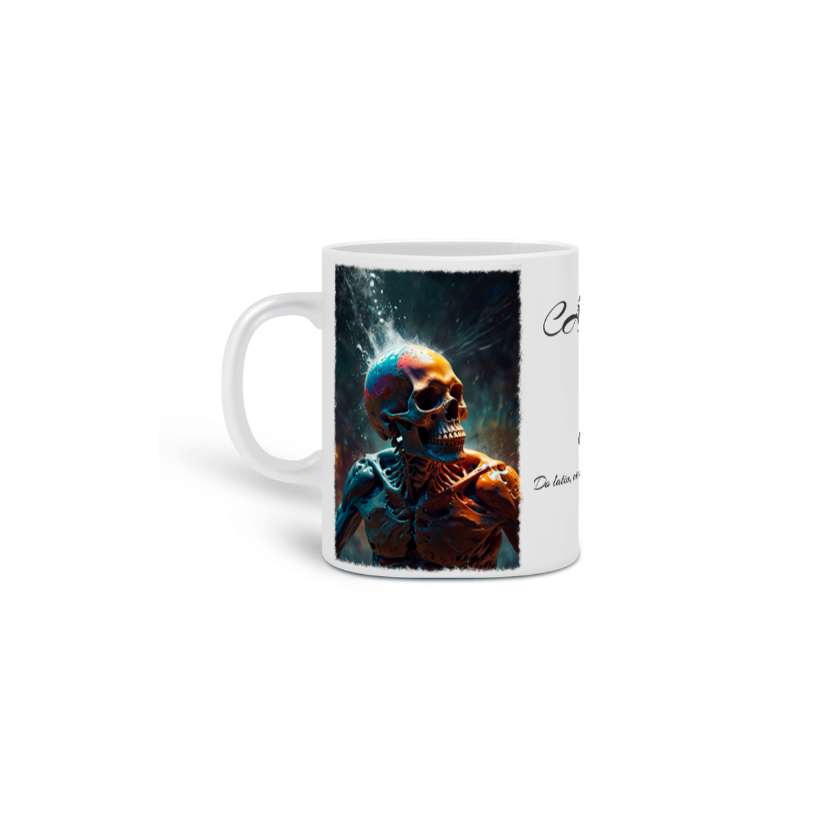 Nome do produto: Caneca Caveira Arte 01