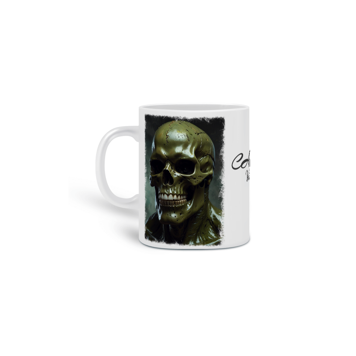 Nome do produto: Caneca Caveira Vá e Vença 01