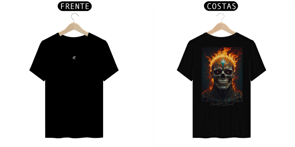 Nome do produto: Camisa Prime Caveira Fogo 01