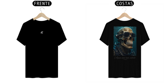 Camisa Prime água não tem cabelo caveira 01