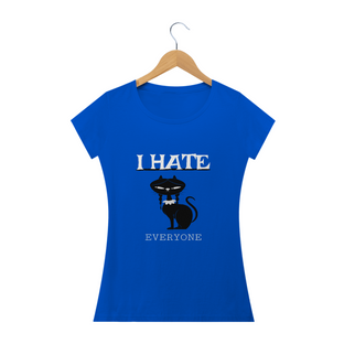 Nome do produtoT-shirt Feminina Eu Odeio Todos
