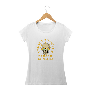 Nome do produtoT-shirt Feminina Férias e Vitamina D