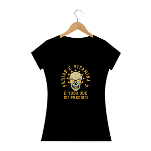 Nome do produtoT-shirt Feminina Férias e Vitamina D