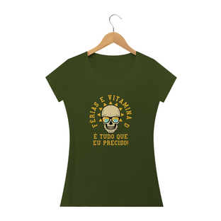 Nome do produtoT-shirt Feminina Férias e Vitamina D