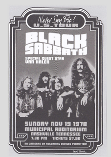 Black Sabbath - Never Say Die US Tour 78