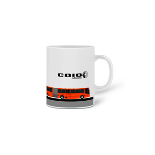 Nome do produtoCANECA DESENHO DE ÔNIBUS BIARTICULADO CIDADE DE CURITIBA CAIO MILLENNIUM 