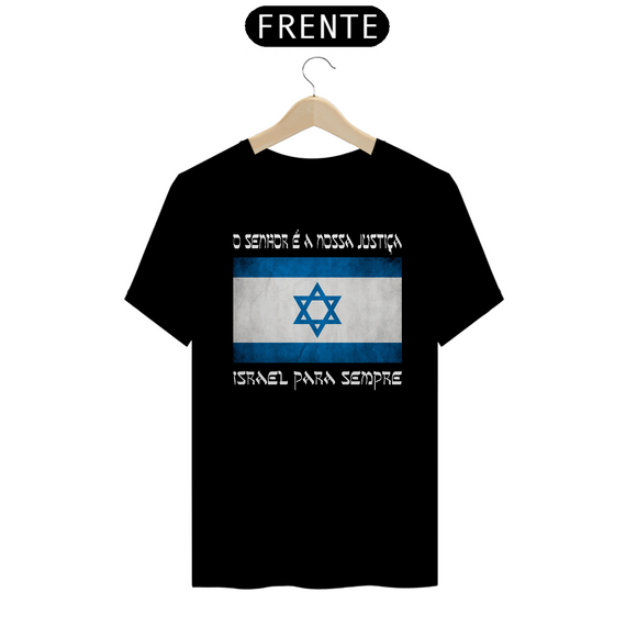 Camiseta Israel para Sempre - Preta, unissex