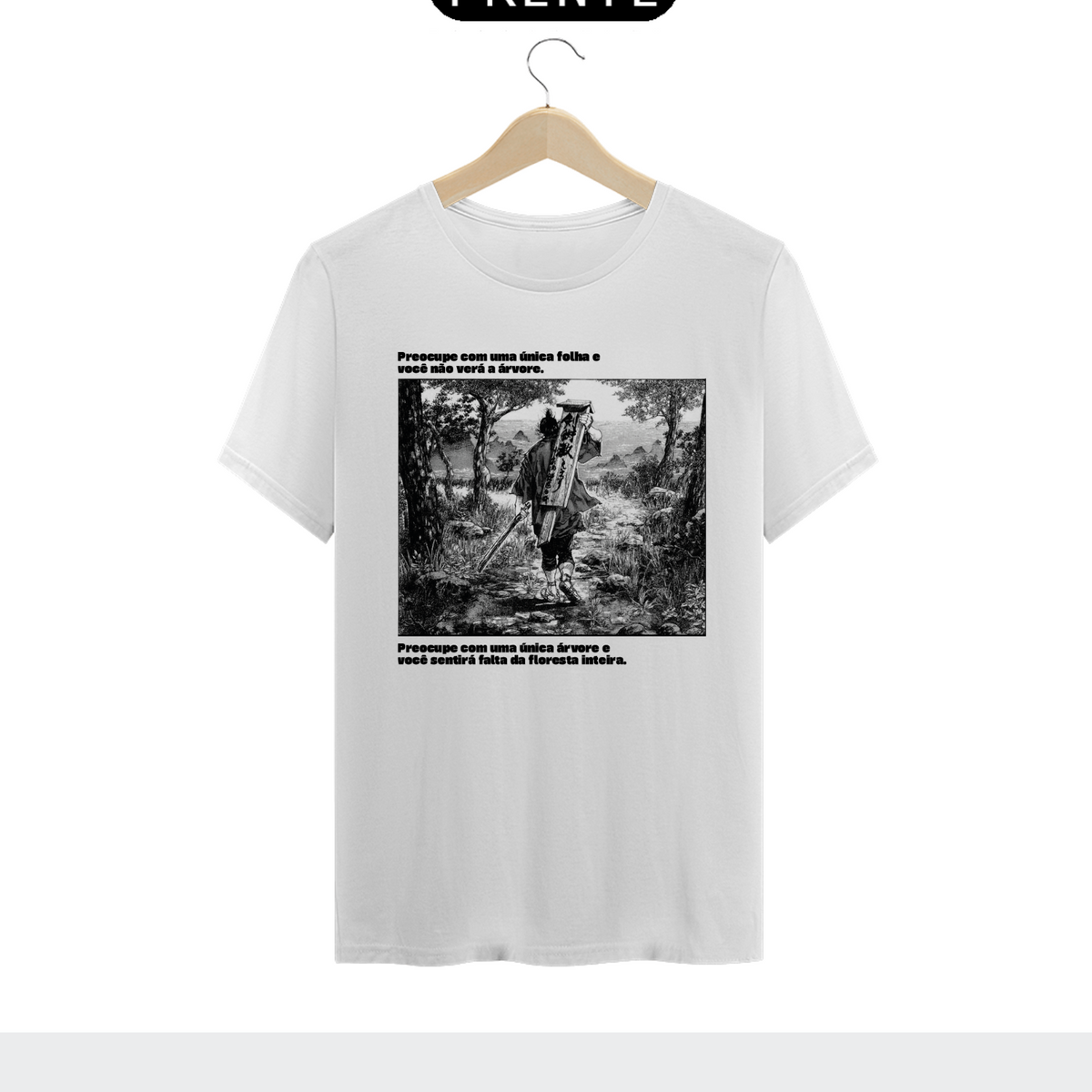 Nome do produto: Camiseta Branca - Vagabond Floresta