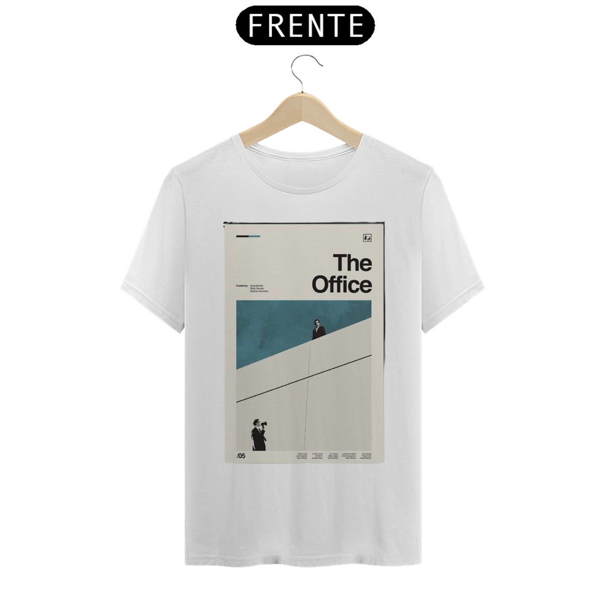 Nome do produto: Camiseta Branca - Pôster The Office (01)