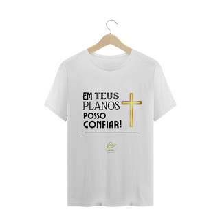 Nome do produtoCamiseta Masculina Max Caleb - Em Teus planos posso confiar