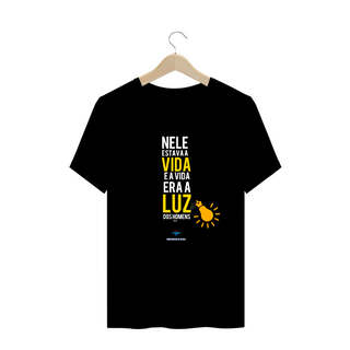 Nome do produtoCamiseta Plus Size Ederson de Oliveira - A Luz dos Homens