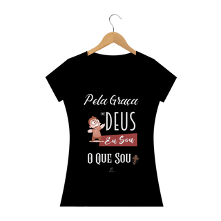 Nome do produtoCamiseta Feminina Claudia Bastos - Pela Graça de Deus