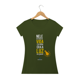 Nome do produtoCamiseta Feminina Ederson de Oliveira - A Luz dos Homens