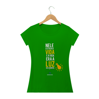 Nome do produtoCamiseta Feminina Ederson de Oliveira - A Luz dos Homens