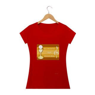 Nome do produtoCamiseta Feminina Instrumento de Paz - Alimento que Transforma