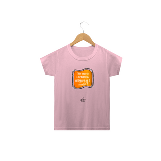 Nome do produtoCamiseta infantil Max Caleb - Não importa a Turbulência