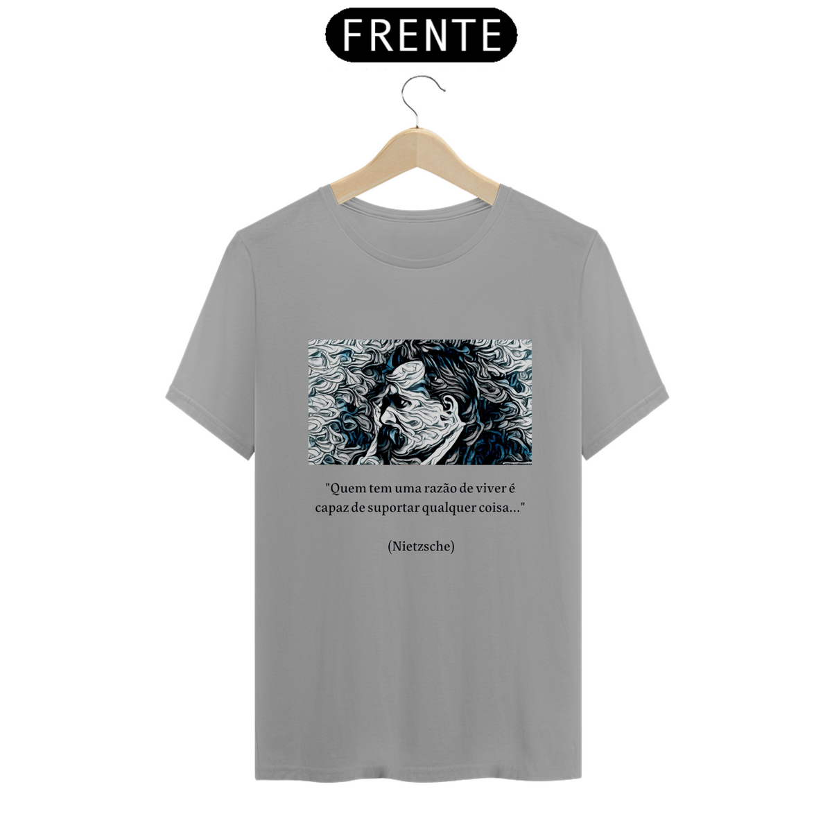 Nome do produto: T Shirt Unissex Filosofia Nietzsche