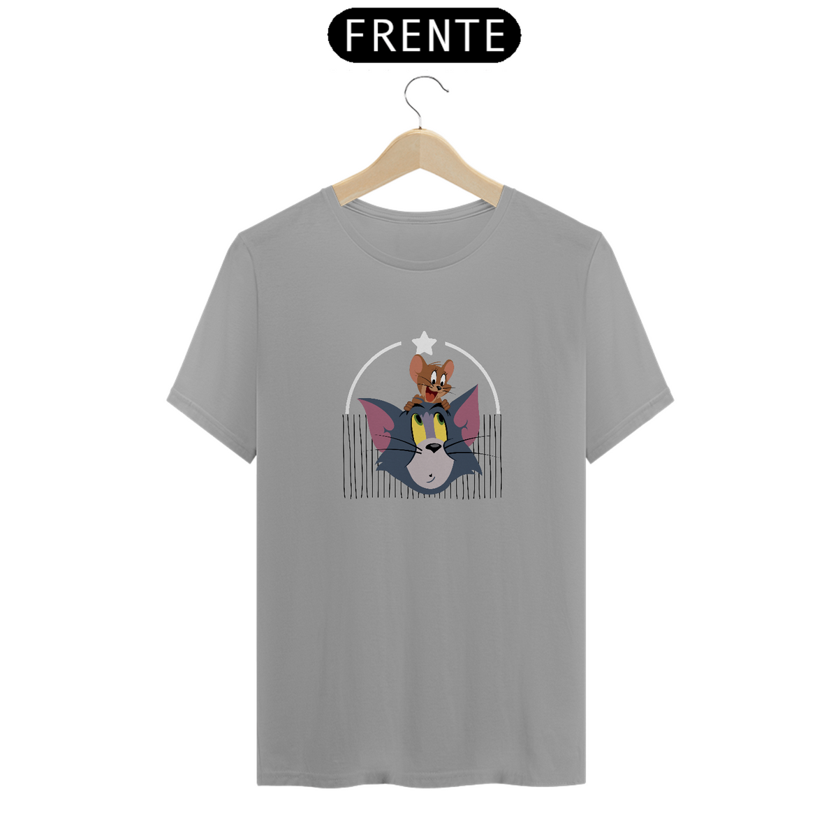 Nome do produto: T Shirt Unissex Tom e Jerry