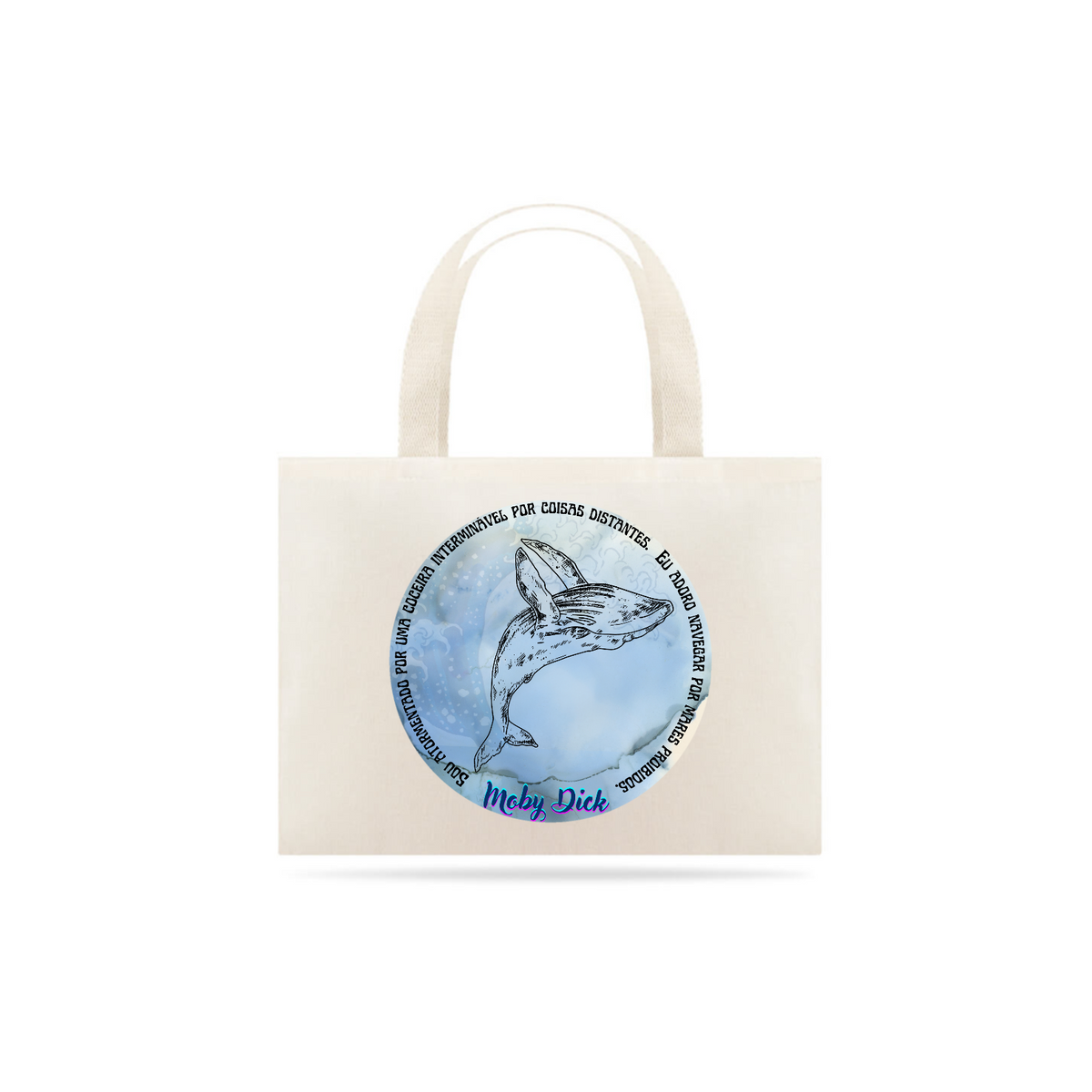 Nome do produto: Ecobag Moby Dick a baleia