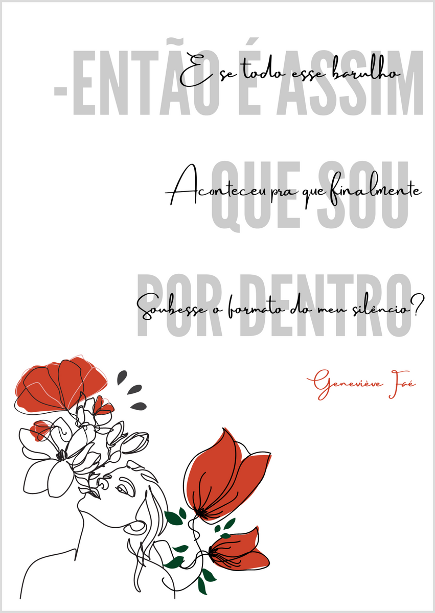 Nome do produto: Poster Poesia Feminista Genevieve