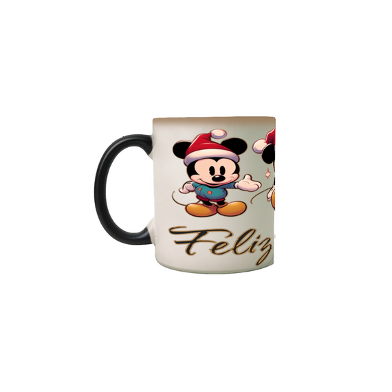 Caneca Natalina Mickey