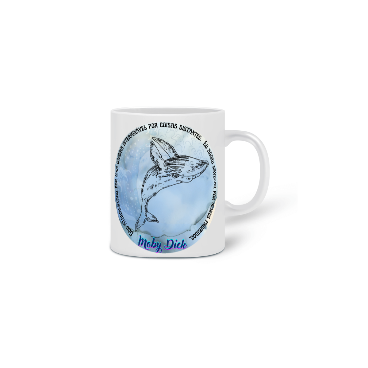 Nome do produto: Caneca Moby Dick A Baleia