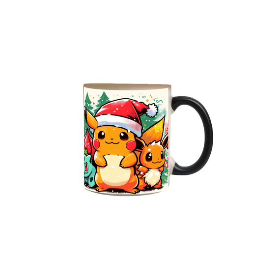 Caneca Mágica Natalina Pokemon