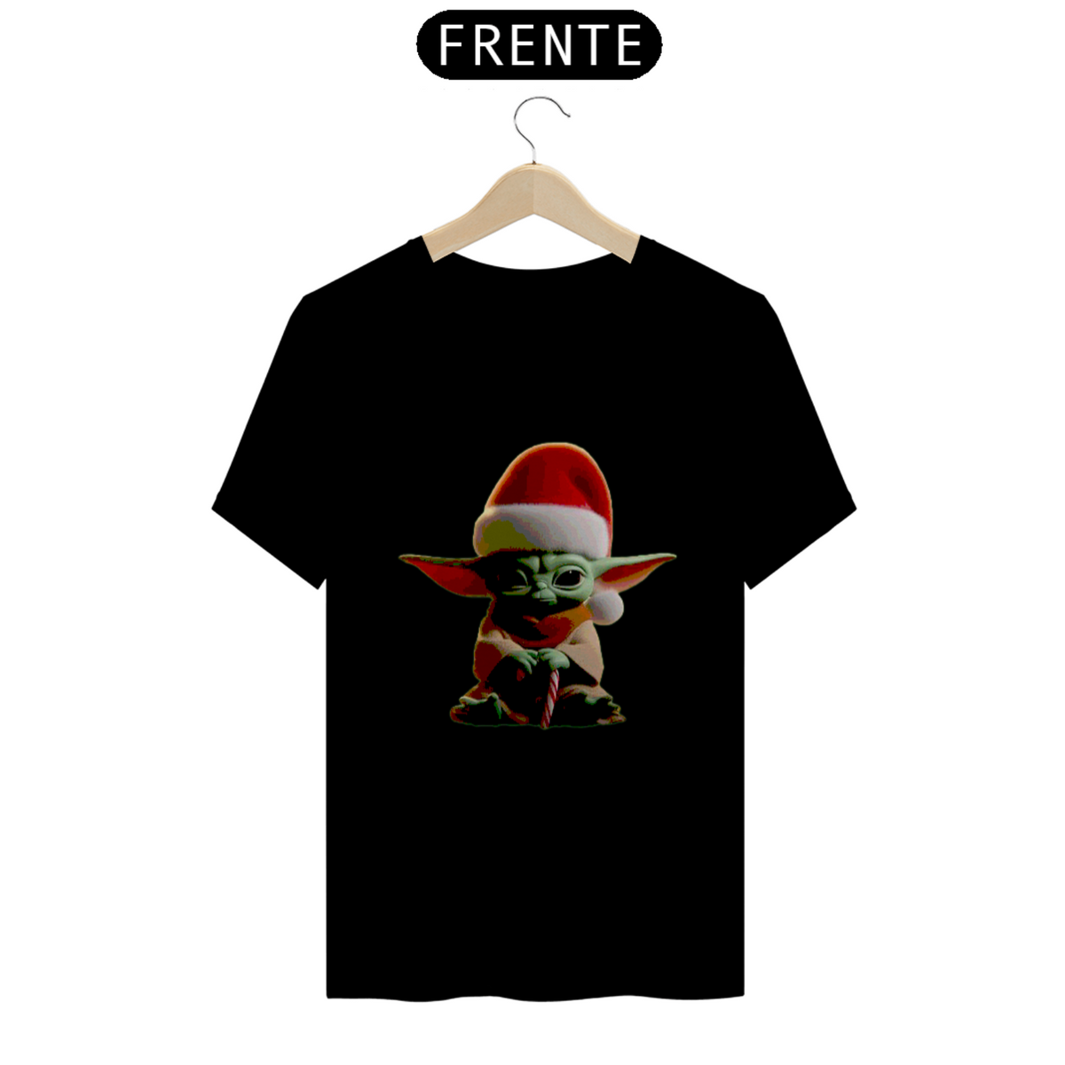 Nome do produto: T Shirt Unissex baby yoda Natalino