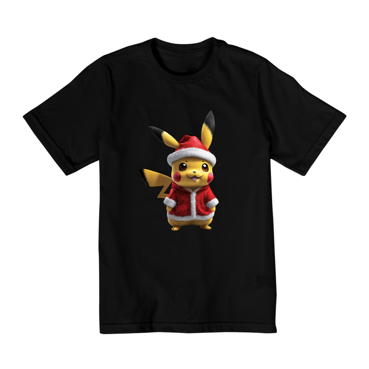 Nome do produto: T Shirt Infantil Pikachu Natalino