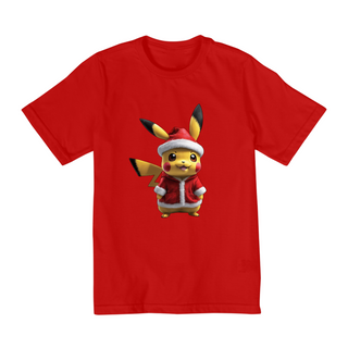 Nome do produtoT Shirt Infantil Pikachu Natalino