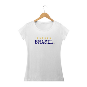 Camisa Baby Look Feminina Brasil - Classic 