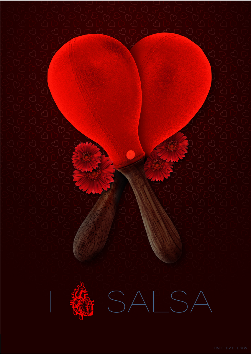 Nome do produto: I Love Salsa Poster