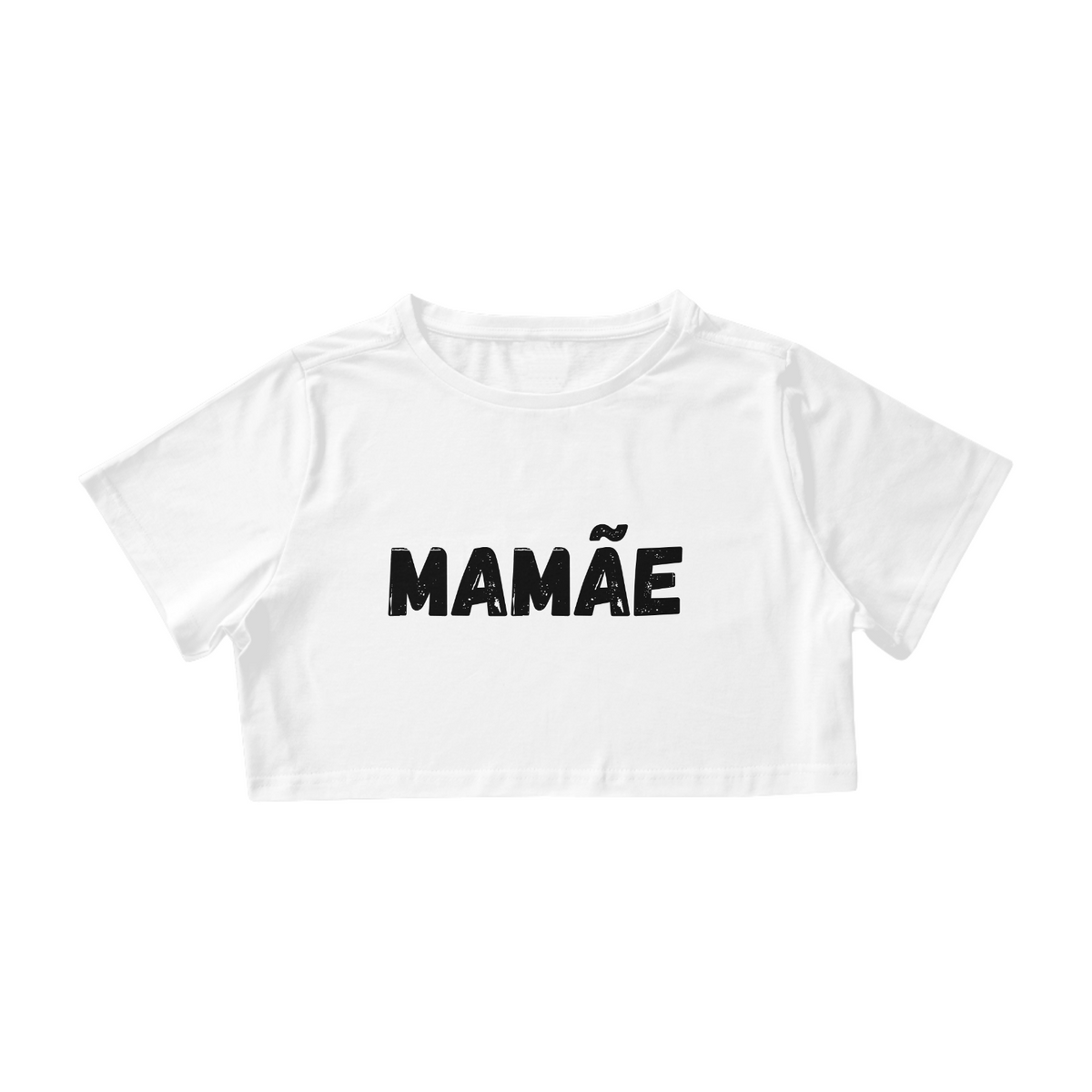 Nome do produto: Camisa da Mamãe Cropped letra preta